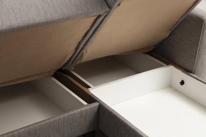 Atelier Del Sofa Sofá cama esquinero Alkon - Light Grey